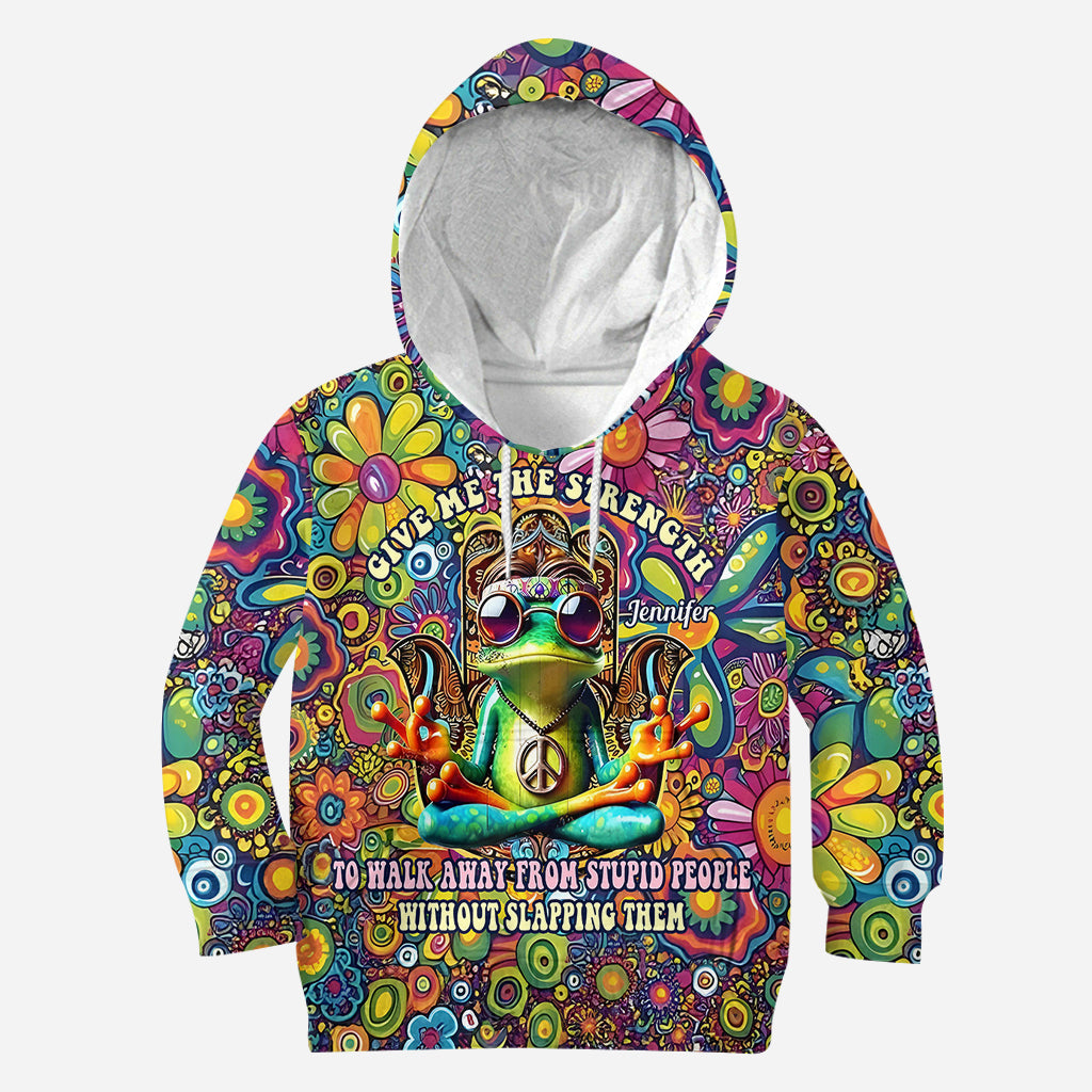 Donne-moi la force de m'éloigner des imbéciles - T-shirt hippie personnalisé