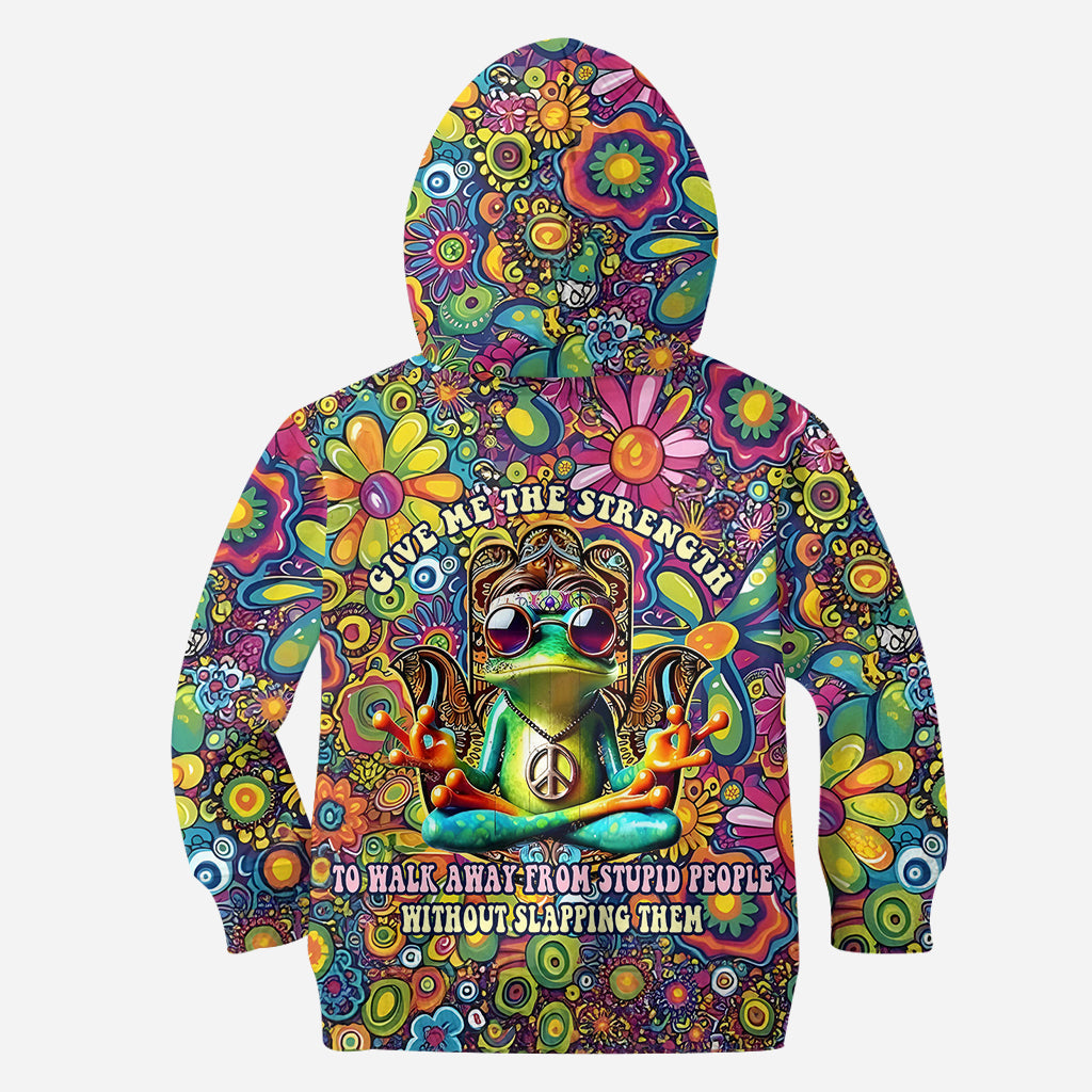 Donne-moi la force de m'éloigner des imbéciles - T-shirt hippie personnalisé