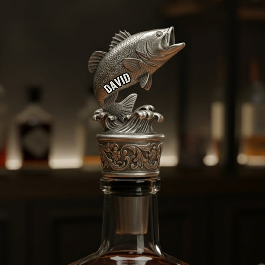 Boire et pêcher - Bouchon de bouteille de pêche personnalisé