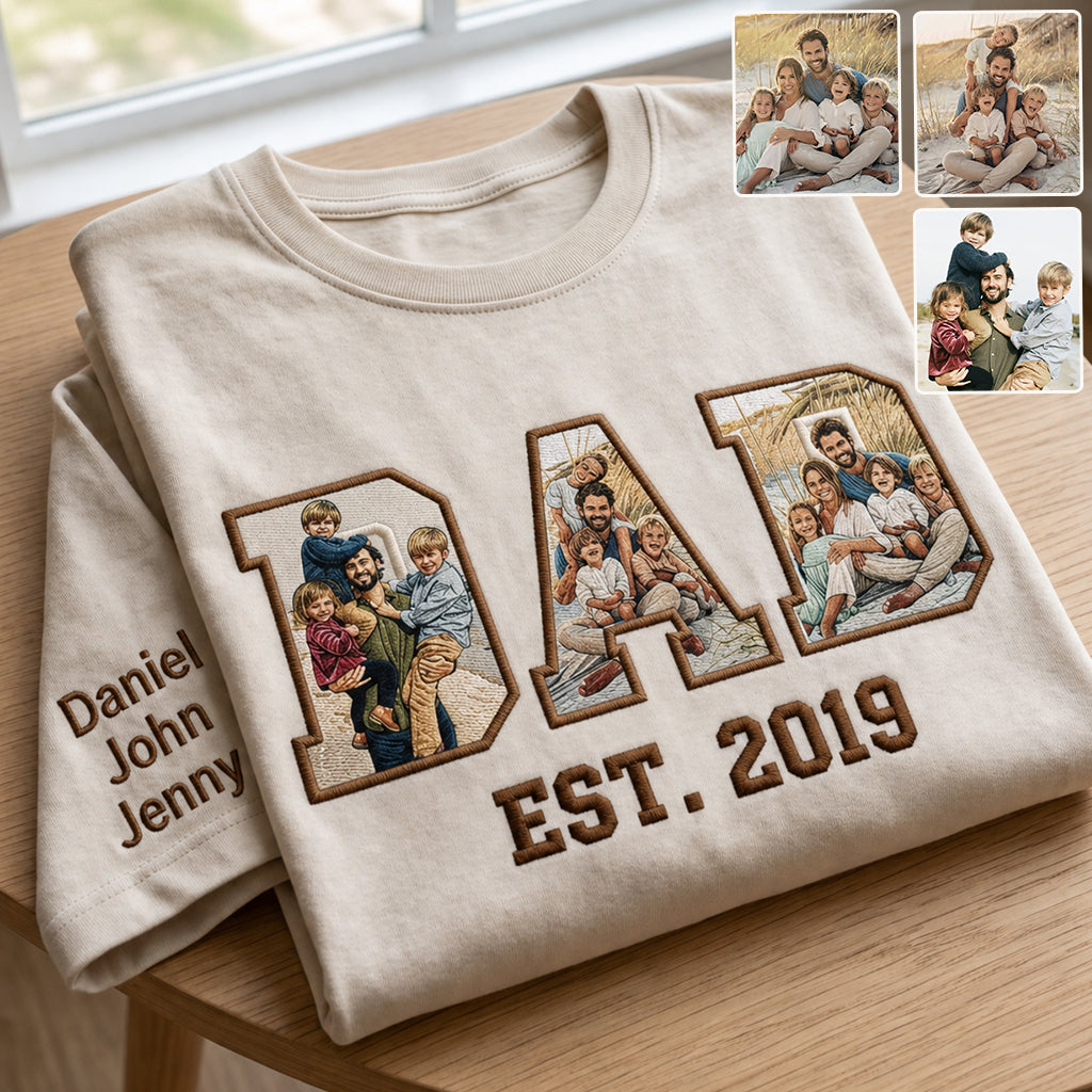 Meilleur Papa - Chemise Personnalisée Tout Imprimé