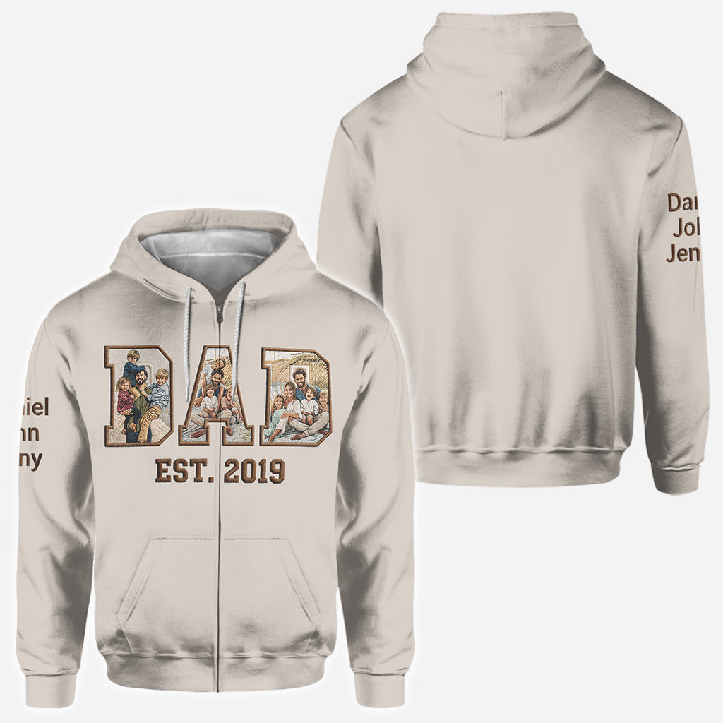 Meilleur Papa - Chemise Personnalisée Tout Imprimé