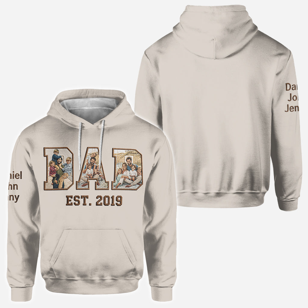 Meilleur Papa - Chemise Personnalisée Tout Imprimé