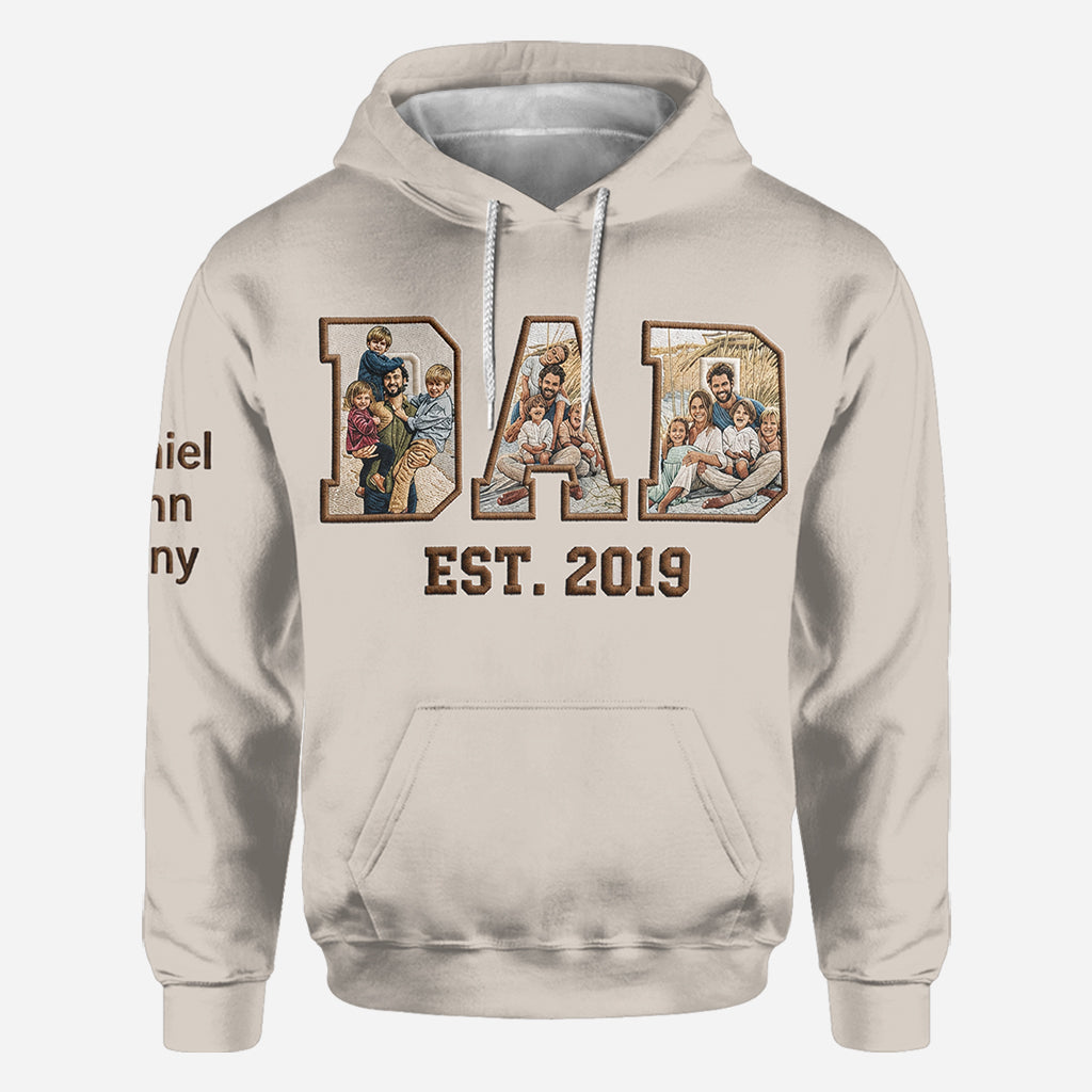 Meilleur Papa - Chemise Personnalisée Tout Imprimé