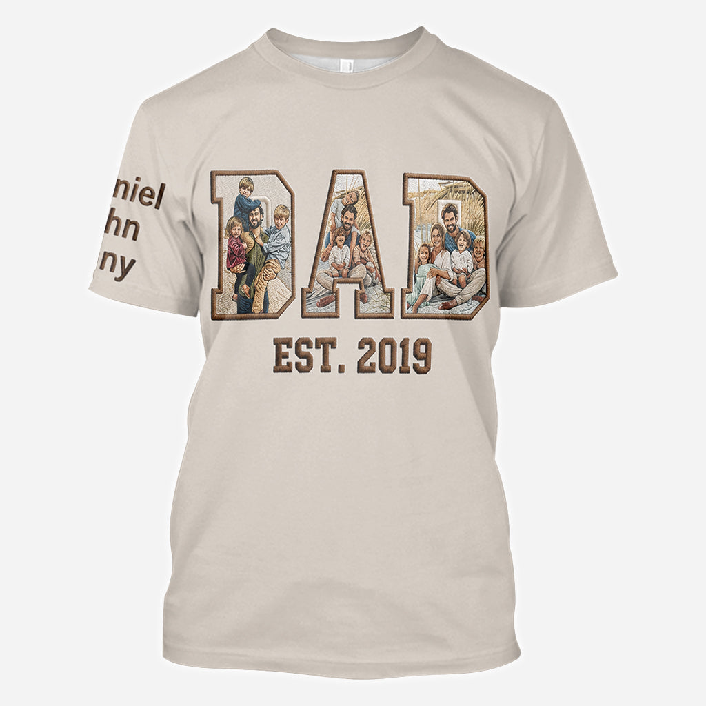Meilleur Papa - Chemise Personnalisée Tout Imprimé