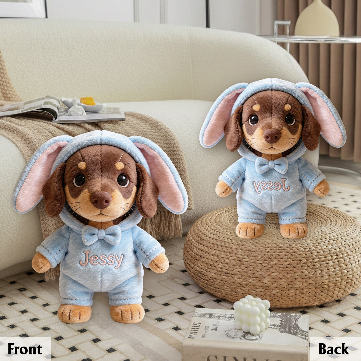 Easter Pet - Personalized Dog Premium Faux Fur Pillow