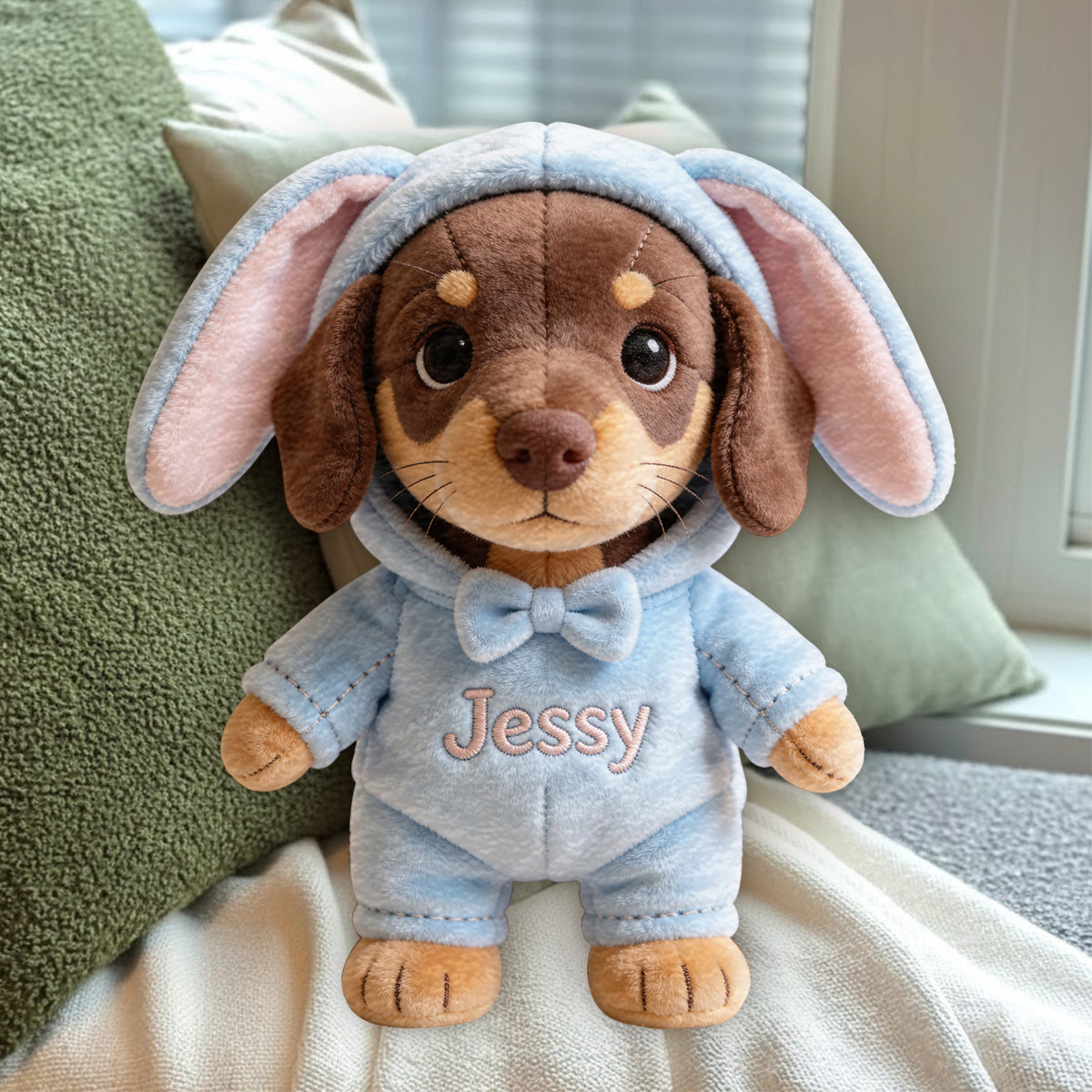 Easter Pet - Personalized Dog Premium Faux Fur Pillow