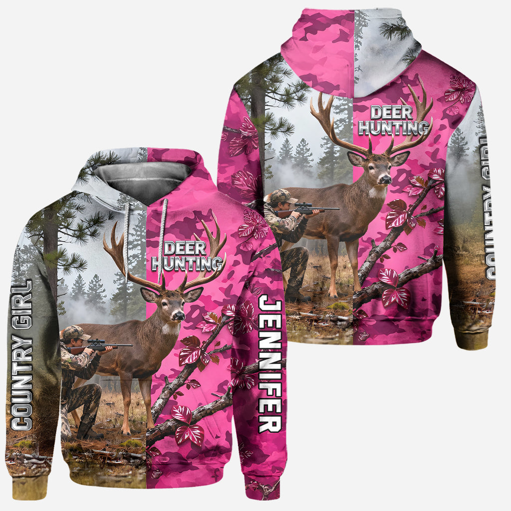Chasse à la campagne - Sweat à capuche et legging de chasse personnalisés