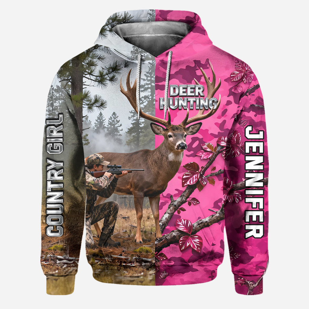 Chasse à la campagne - Sweat à capuche et legging de chasse personnalisés