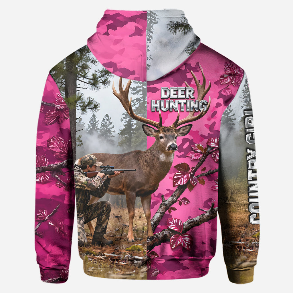 Chasse à la campagne - Sweat à capuche et legging de chasse personnalisés
