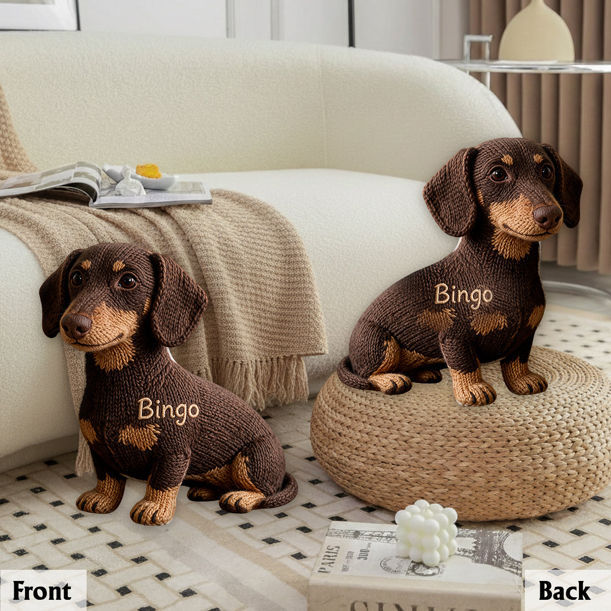 Any Photo - Personalized Dog Premium Faux Fur Pillow