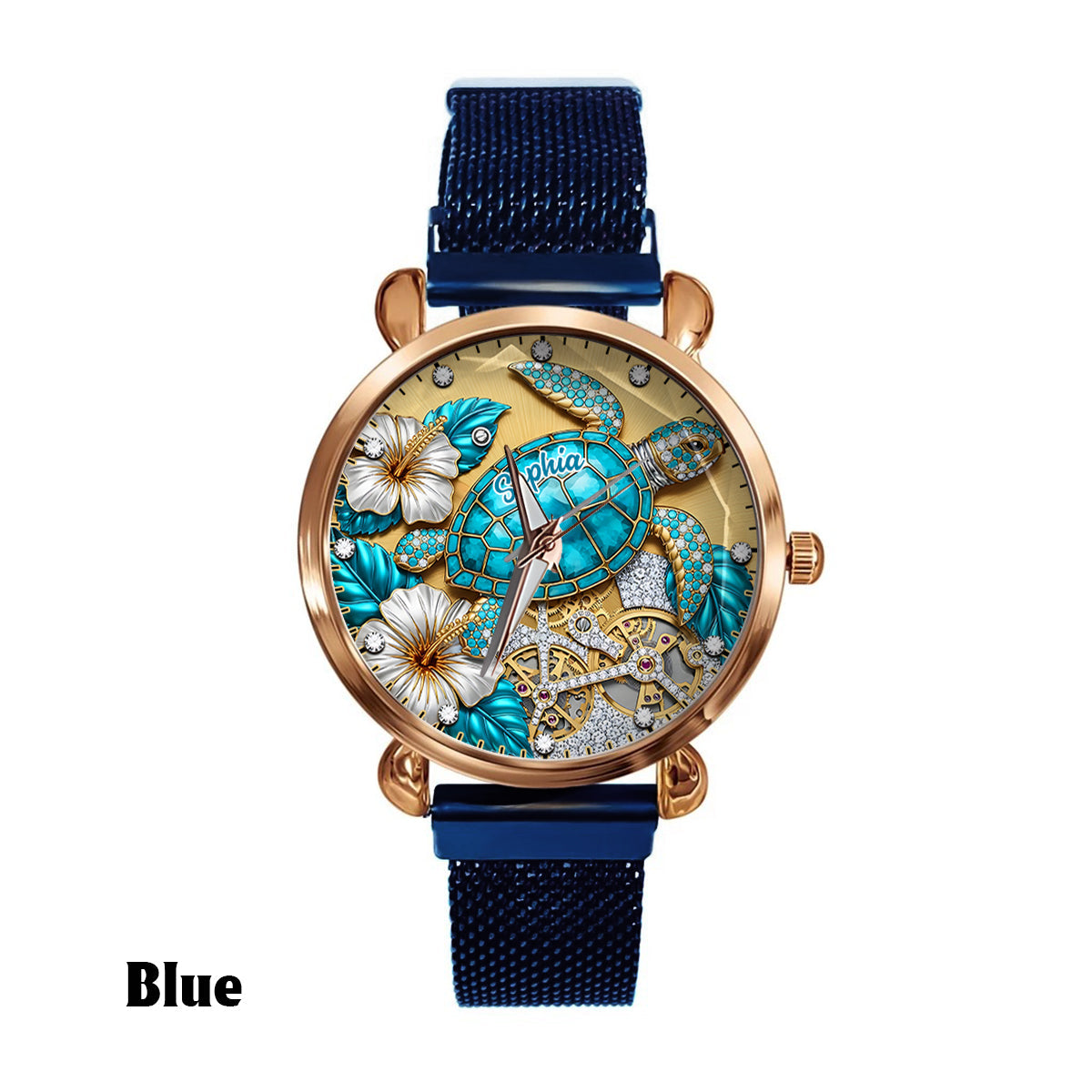 Beautiful Turtle - Personalized Turtle Women Hand Watch
