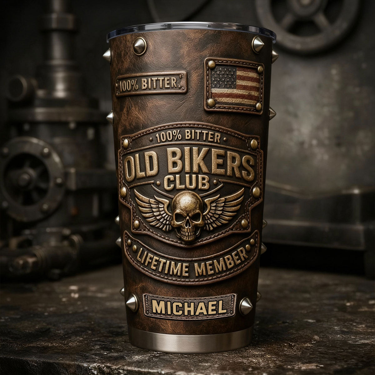 Old Biker Club - Gobelet personnalisé pour motards