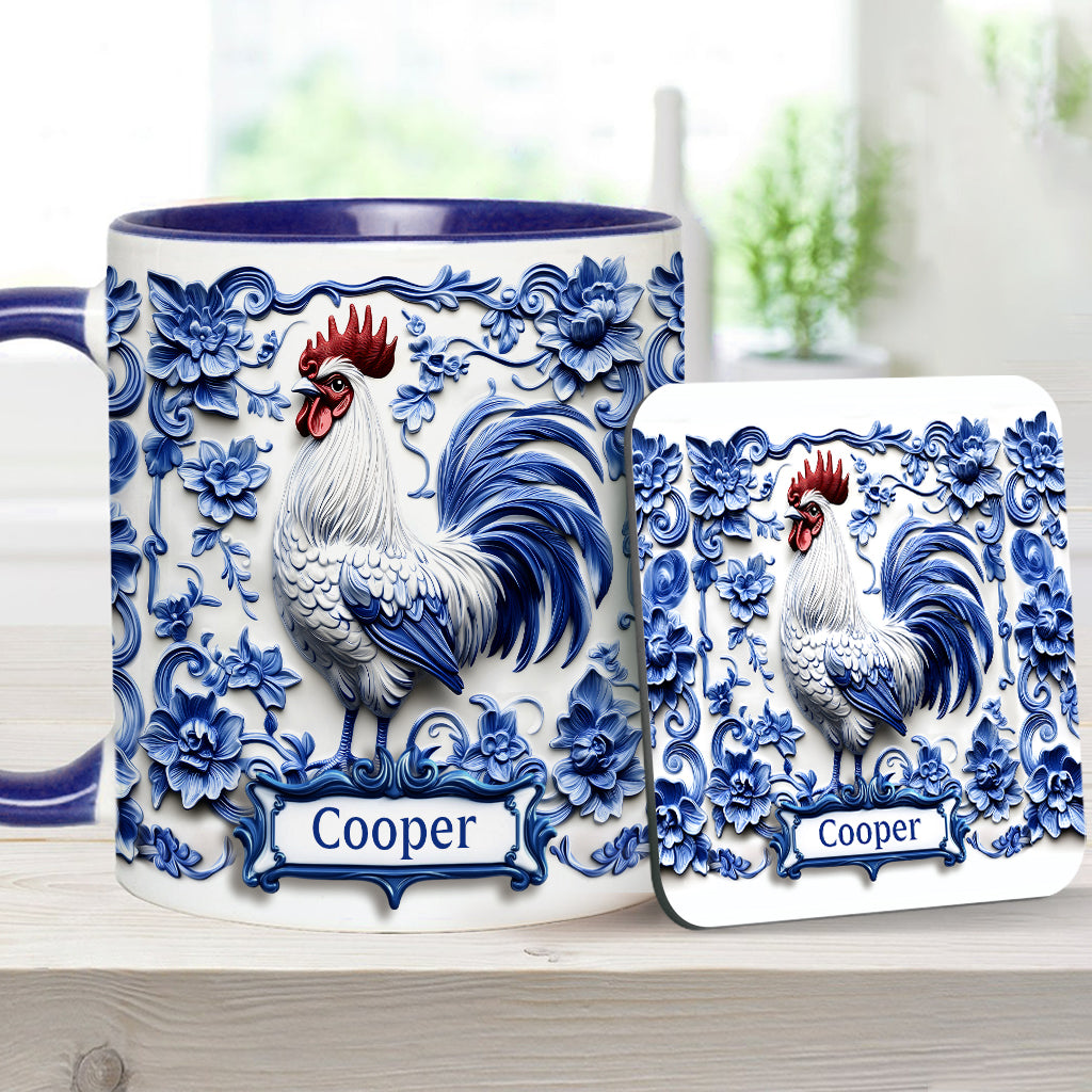 Porcelain Chicken - Personalized Chicken Accent Mug