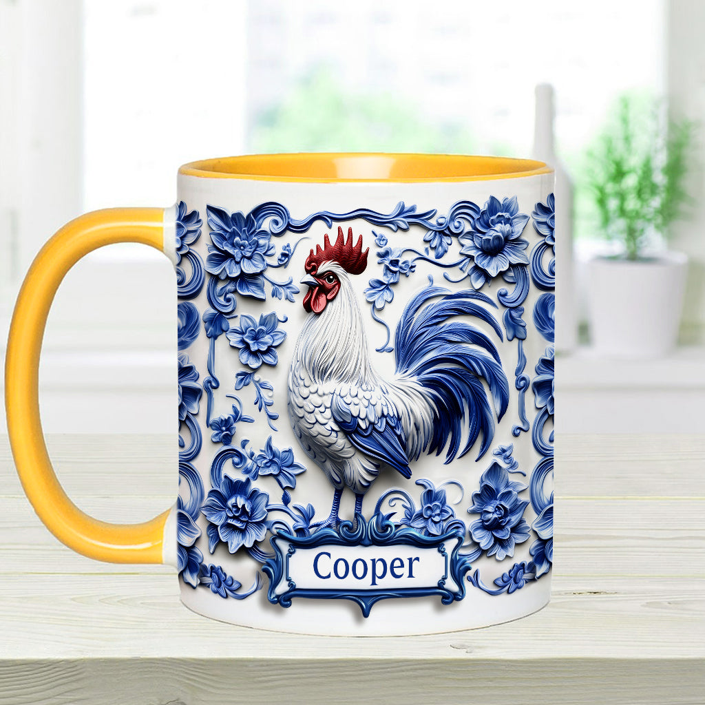Porcelain Chicken - Personalized Chicken Accent Mug