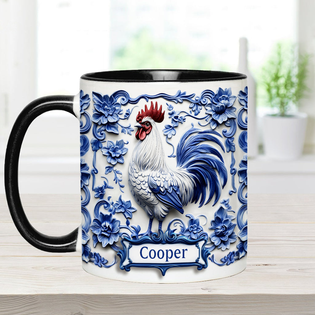 Porcelain Chicken - Personalized Chicken Accent Mug