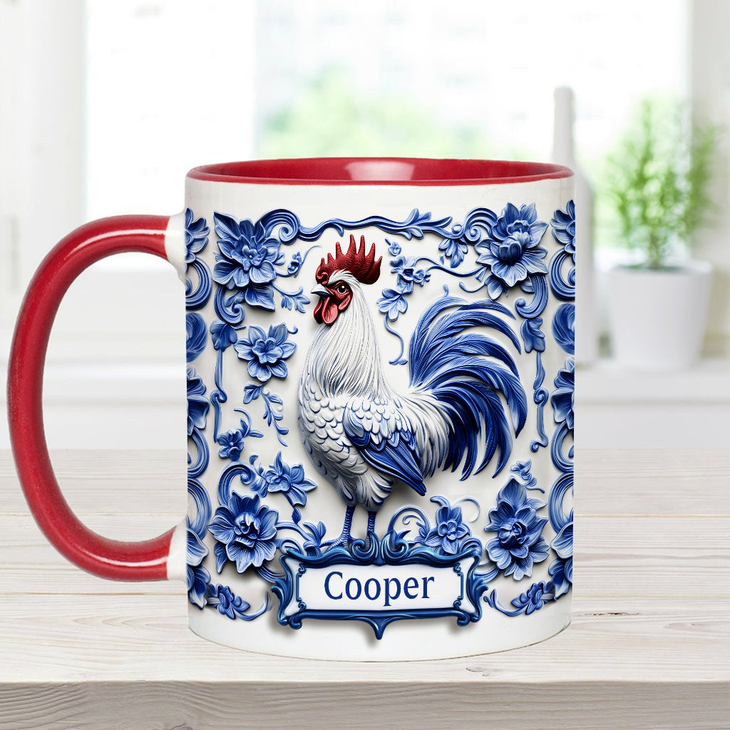 Porcelain Chicken - Personalized Chicken Accent Mug