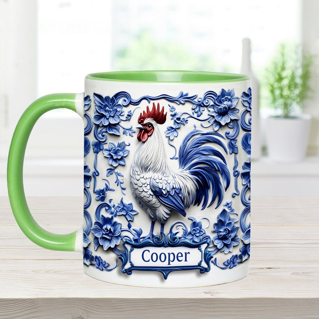 Porcelain Chicken - Personalized Chicken Accent Mug