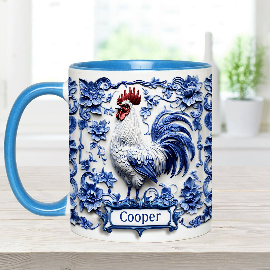 Porcelain Chicken - Personalized Chicken Accent Mug