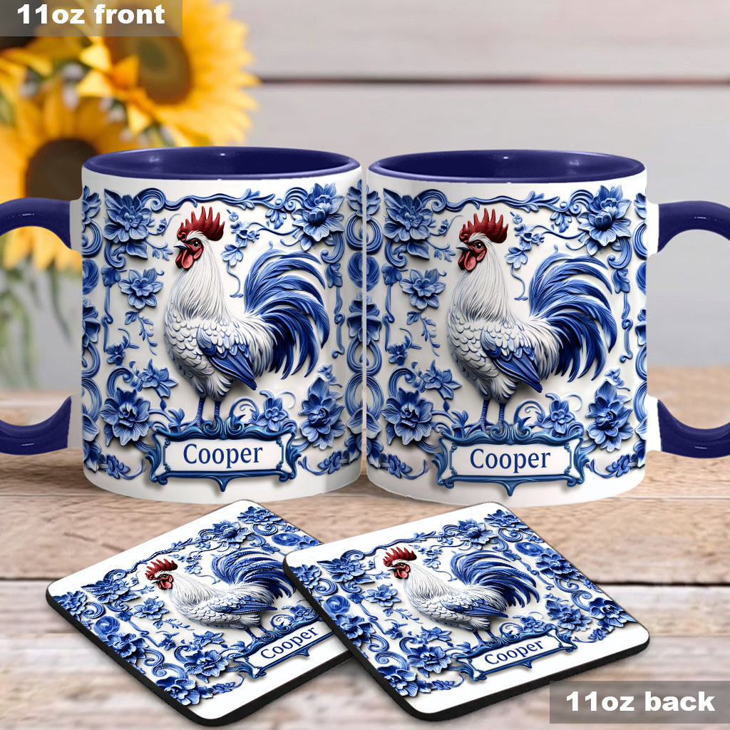 Porcelain Chicken - Personalized Chicken Accent Mug