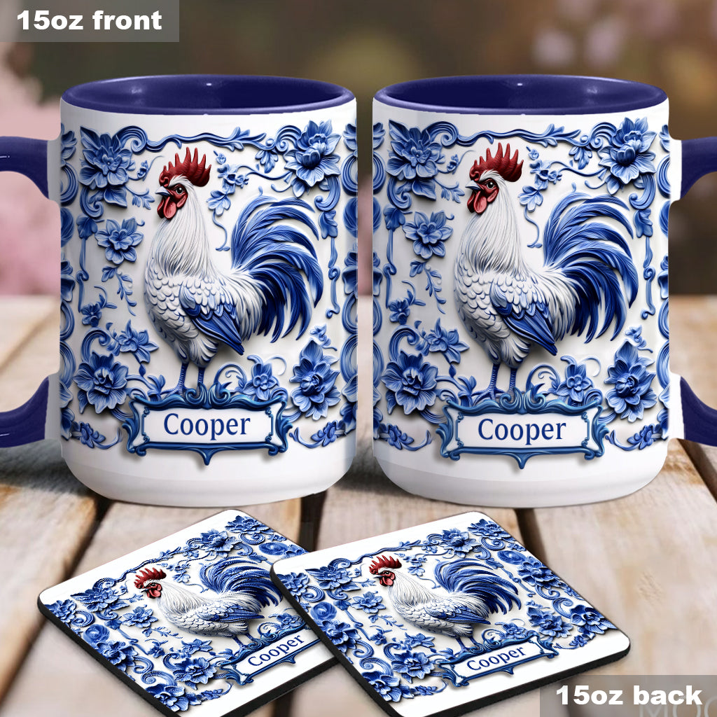 Porcelain Chicken - Personalized Chicken Accent Mug