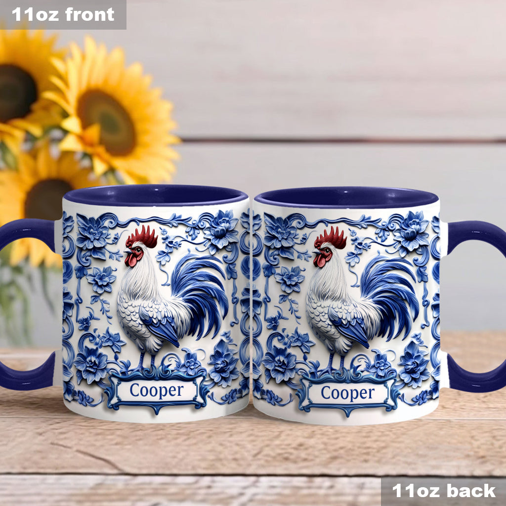 Porcelain Chicken - Personalized Chicken Accent Mug