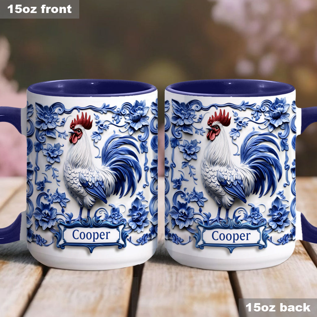 Porcelain Chicken - Personalized Chicken Accent Mug