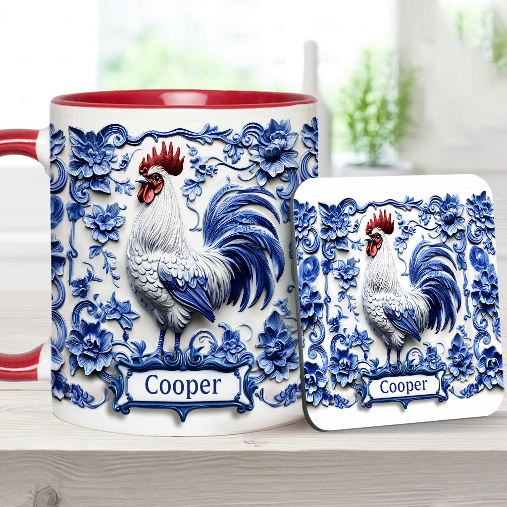 Porcelain Chicken - Personalized Chicken Accent Mug