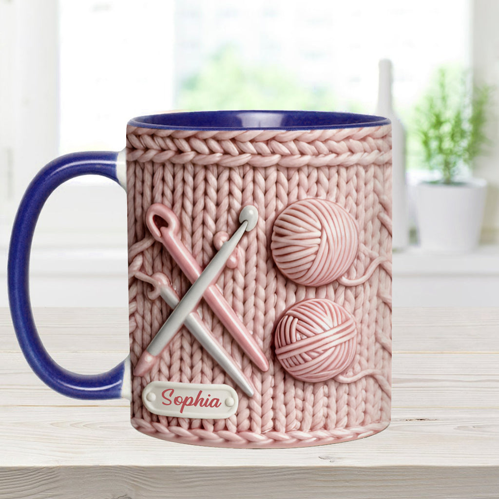 J'adore le crochet - Mug personnalisé à motif crochet