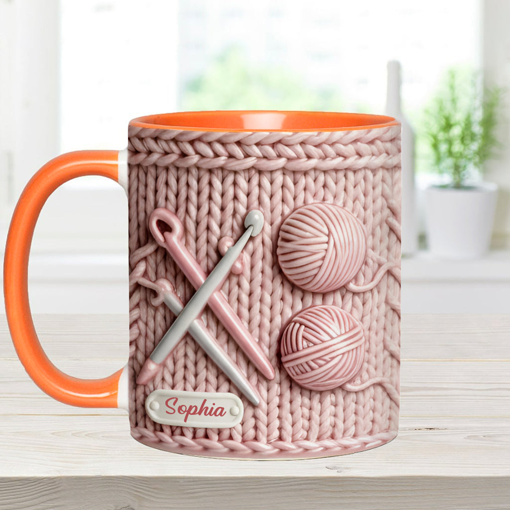 J'adore le crochet - Mug personnalisé à motif crochet