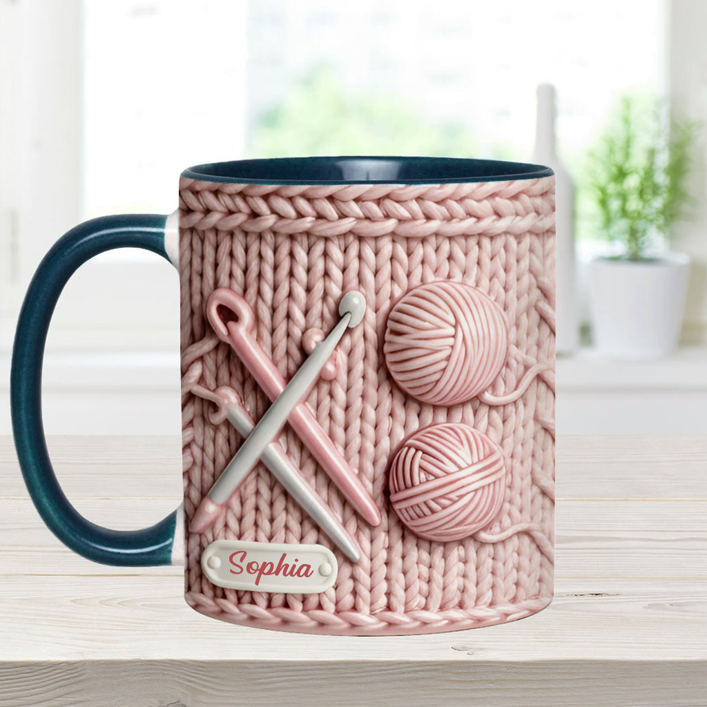 J'adore le crochet - Mug personnalisé à motif crochet
