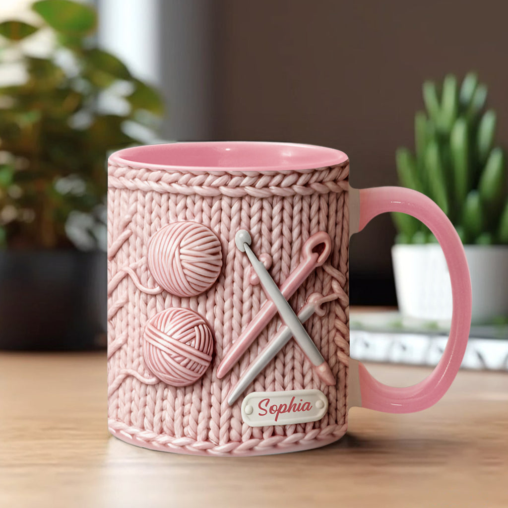 J'adore le crochet - Mug personnalisé à motif crochet