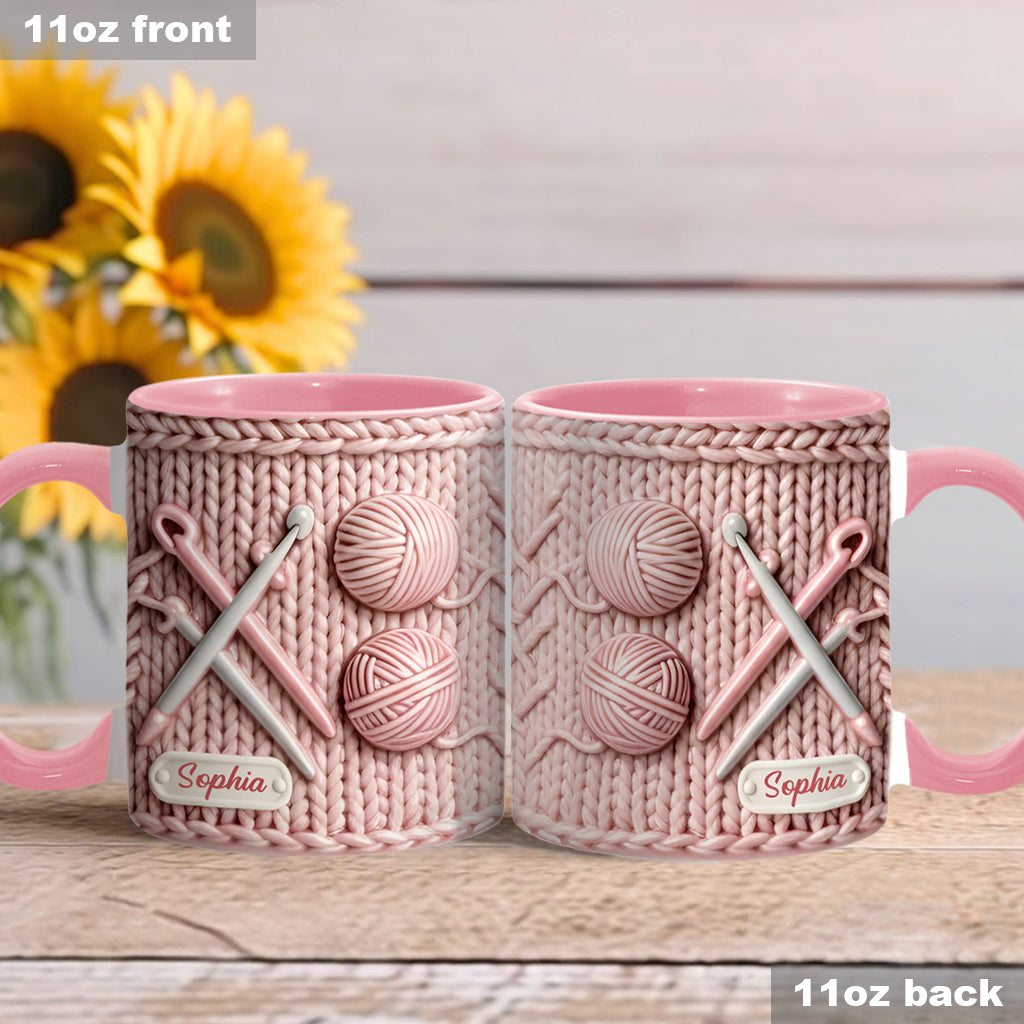 J'adore le crochet - Mug personnalisé à motif crochet