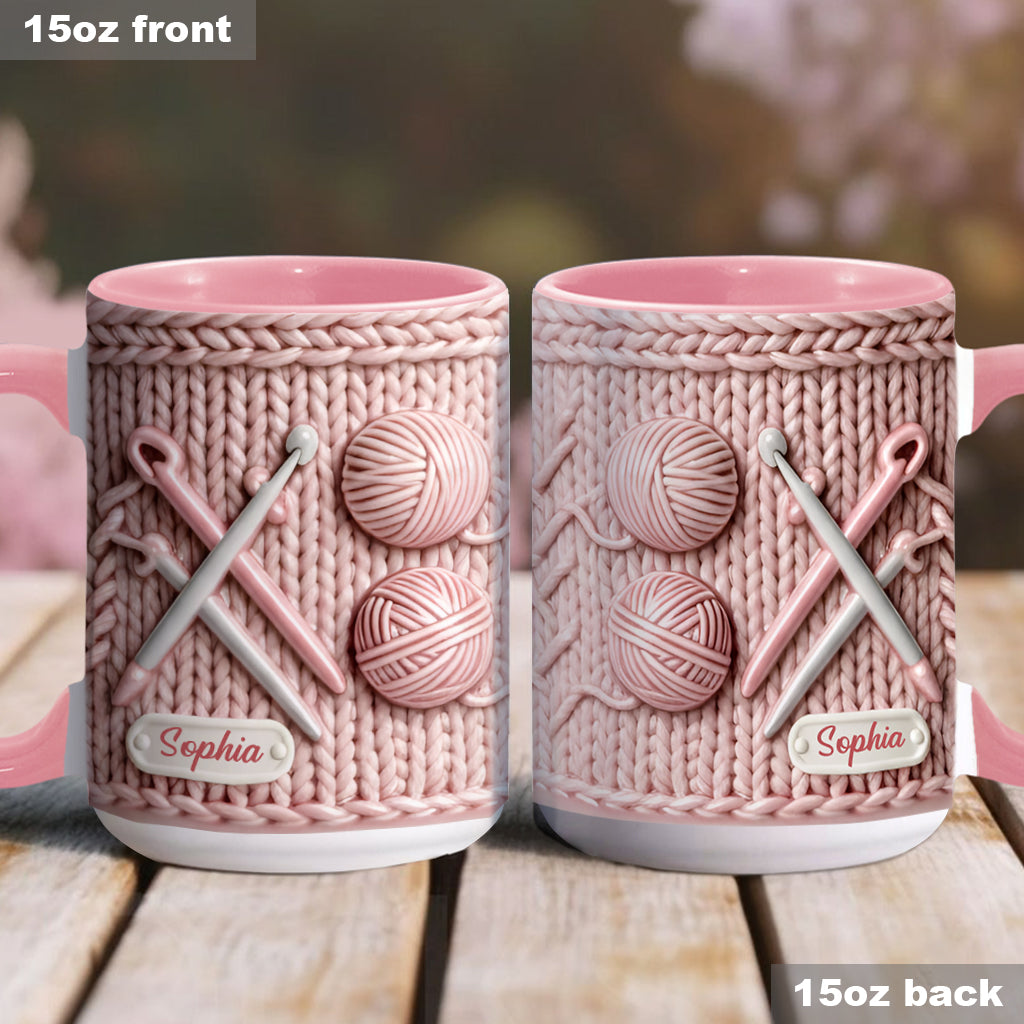 J'adore le crochet - Mug personnalisé à motif crochet