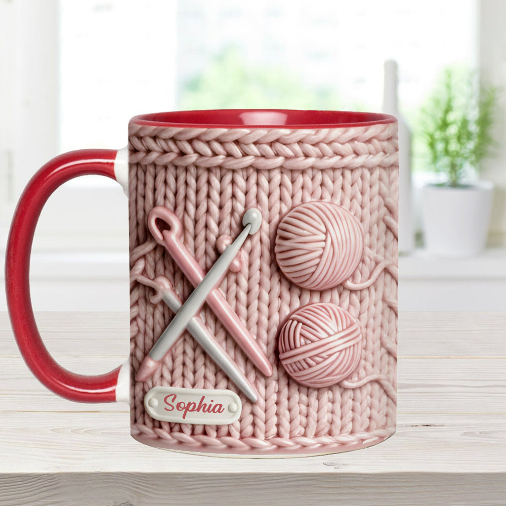 J'adore le crochet - Mug personnalisé à motif crochet