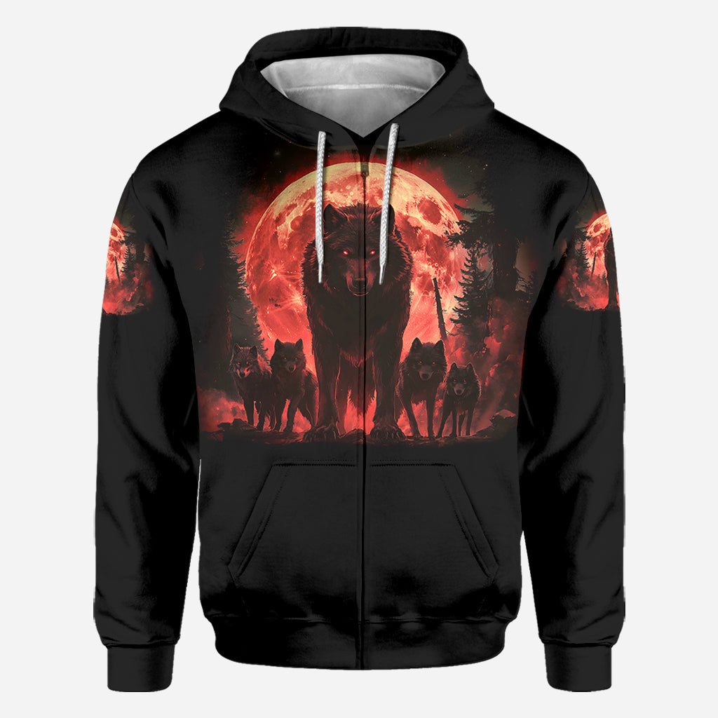 Papa Wolf Pack - Personalized Father All Over Shirt