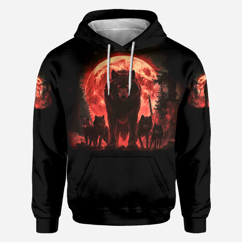 Papa Wolf Pack - Personalized Father All Over Shirt