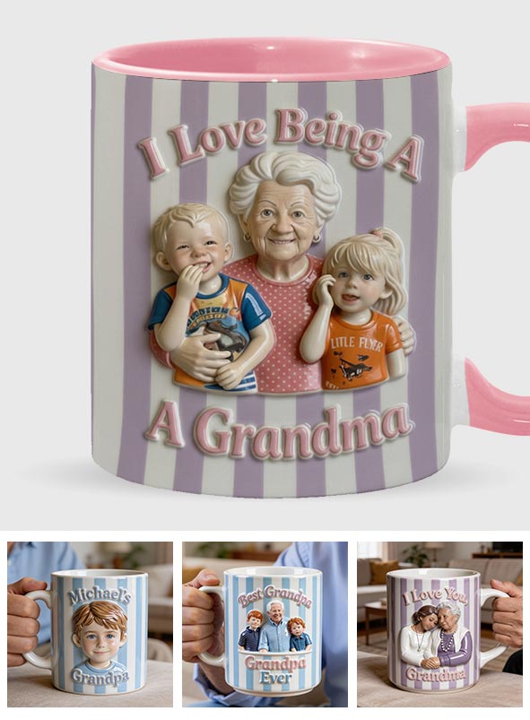 J'adore être grand-parent - Mug personnalisé pour les grands-parents