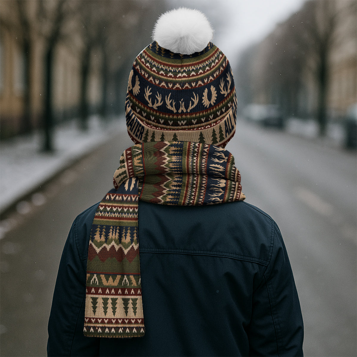 Chapeau et Écharpe Personnalisés - Ensemble de Chasse Amusant
