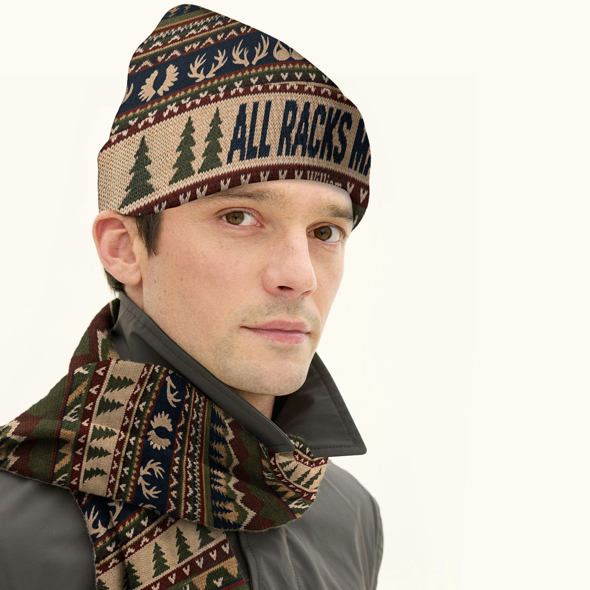 Chapeau et Écharpe Personnalisés - Ensemble de Chasse Amusant
