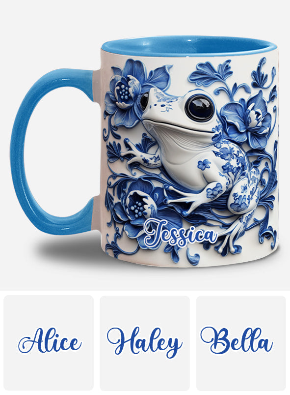 Porcelain Frog - Personalized Frog Accent Mug