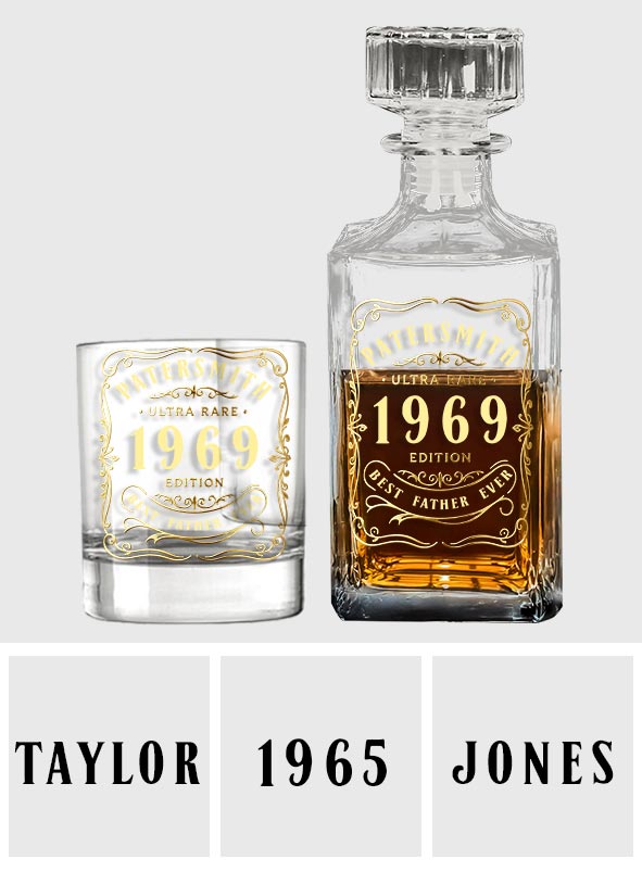 Cadeau idéal pour les amateurs de whisky, bourbon et cognac... Pour un papa ou un mari aimant... - Coffret carafe à whisky personnalisée