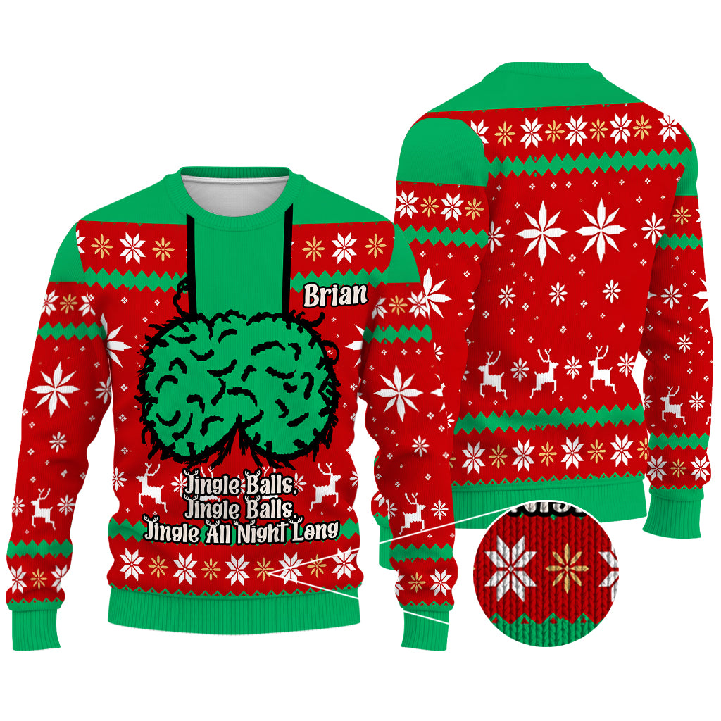 Jingle Balls - Pull moche épicé personnalisé pour couples