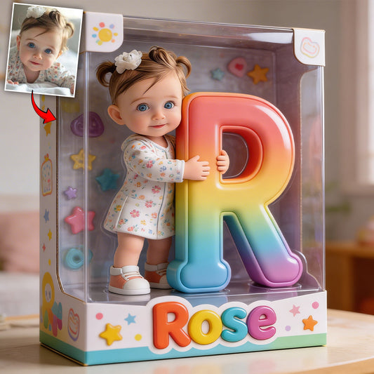 Alphabet Letter Custom Any Photo - Personalized Kid Custom Shaped Acrylic Plaque