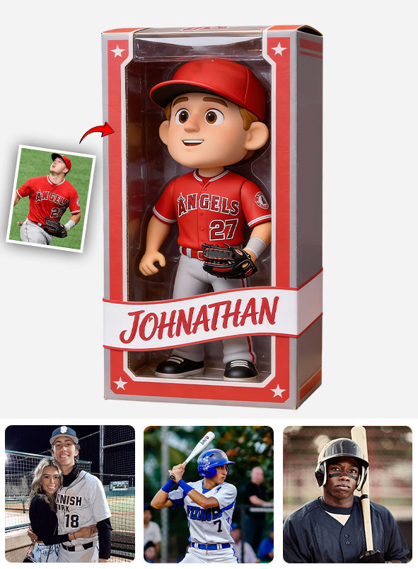 Passionné de baseball ? Plaque acrylique personnalisée en forme de balle sur mesure