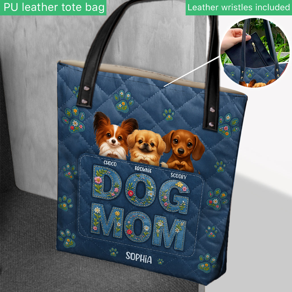 Cadeau pour maman de chien - Sac fourre-tout personnalisé pour chien