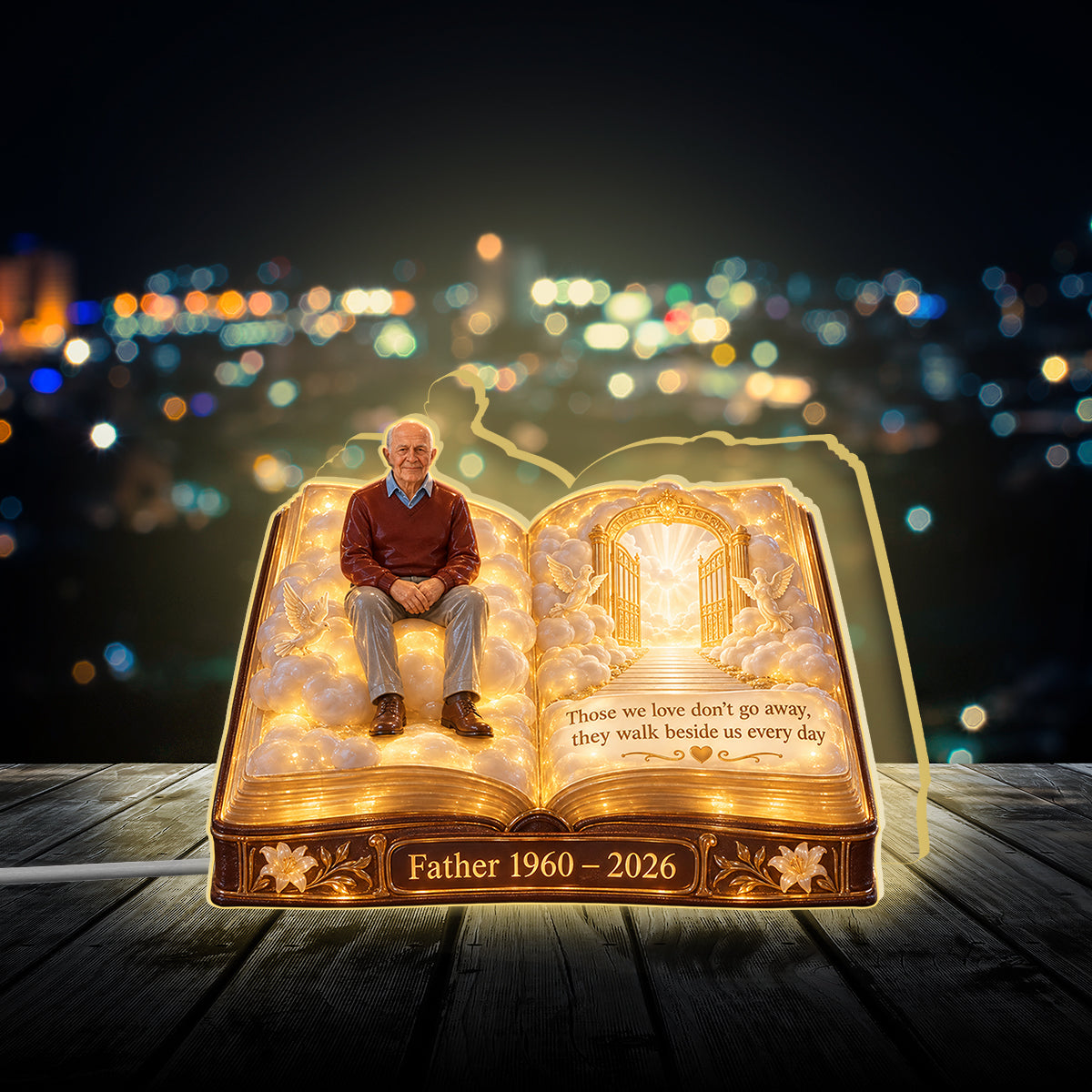 Personalized Memorial Gift, A Beautiful Keepsake to Honor a Loved One - Personalized Memorial Acrylic LED Night Light