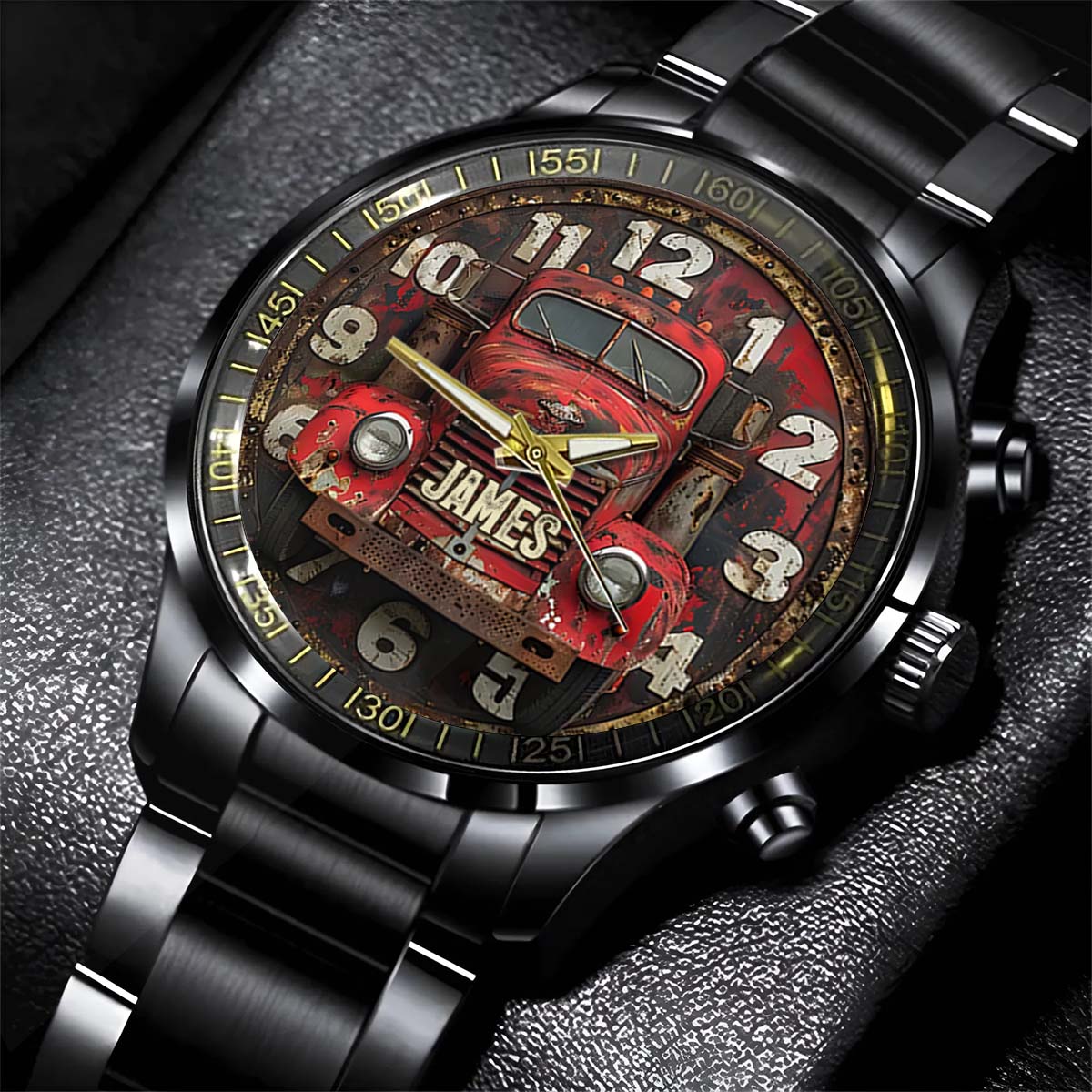 Gift For Trucker - Personalized Trucker Hand Watch