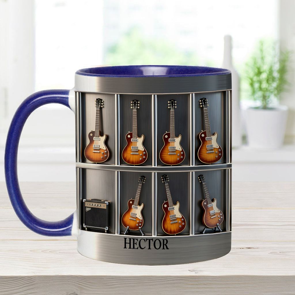 Mug et sous-verre personnalisés avec motif guitare - Guitariste