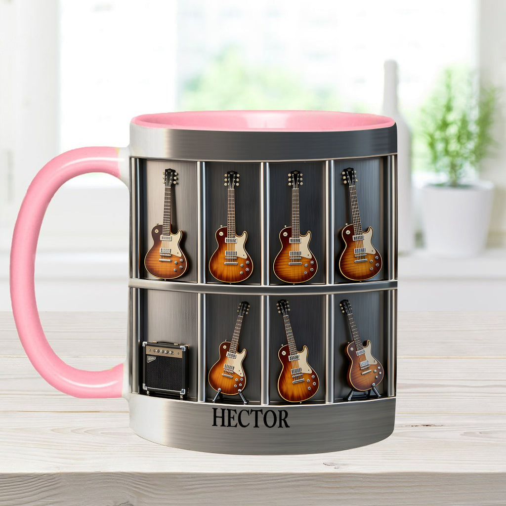 Mug et sous-verre personnalisés avec motif guitare - Guitariste