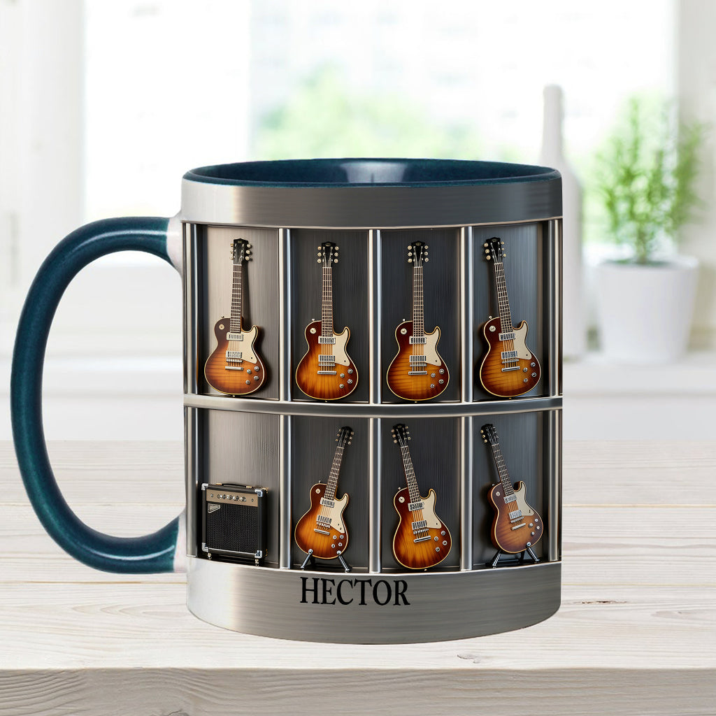 Mug et sous-verre personnalisés avec motif guitare - Guitariste